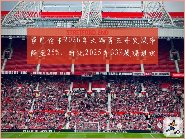 萨巴伦卡2026年大满贯正手失误率降至25%,对比2025年33%展现进攻效率提升