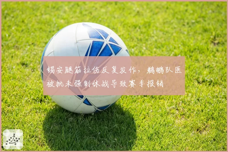 锡安腿筋拉伤反复发作，鹈鹕队医被批未强制休战导致赛季报销